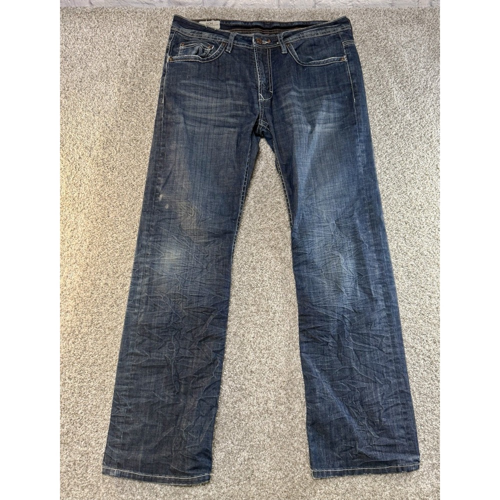 Buffalo David Bitton DON Men's Denim Blue Jeans Dark Flap Pocket Size 33X33